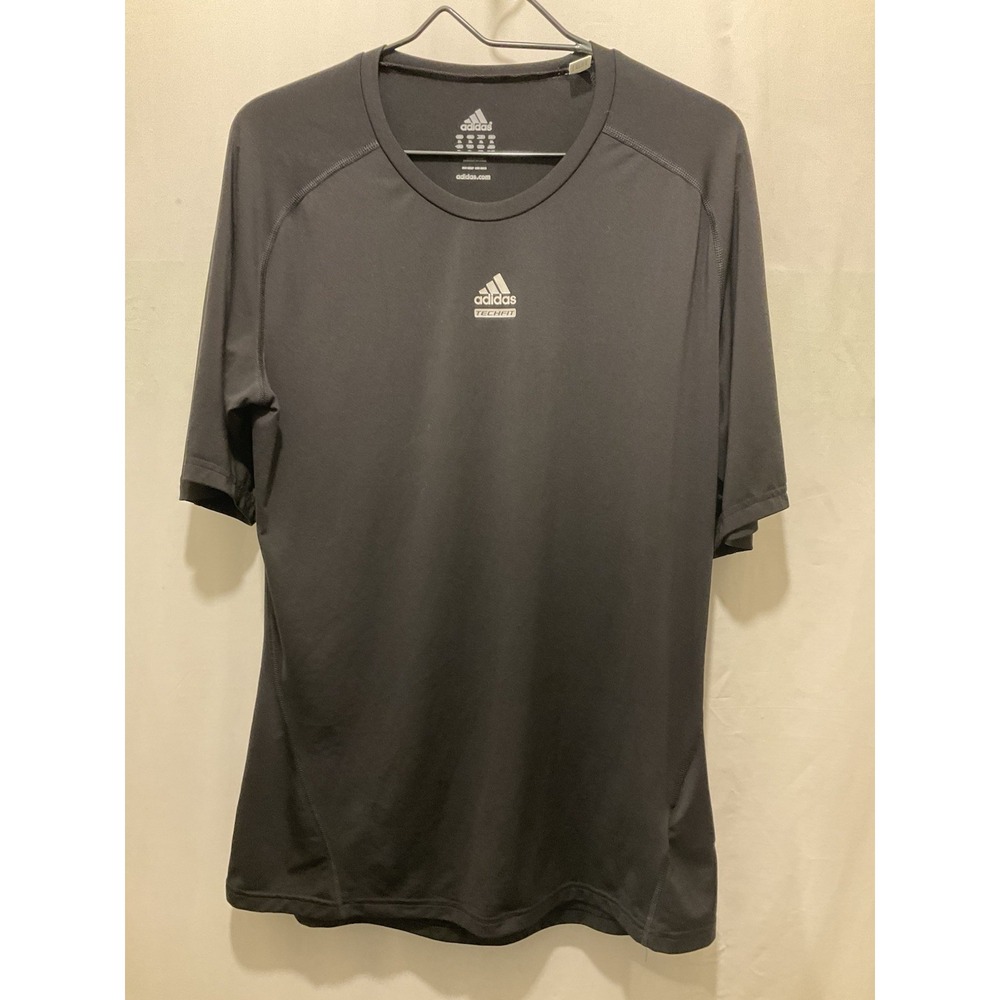 Adidas Top Womens XL Workout Gym Breathable Short Sleeve Running Climalite Black